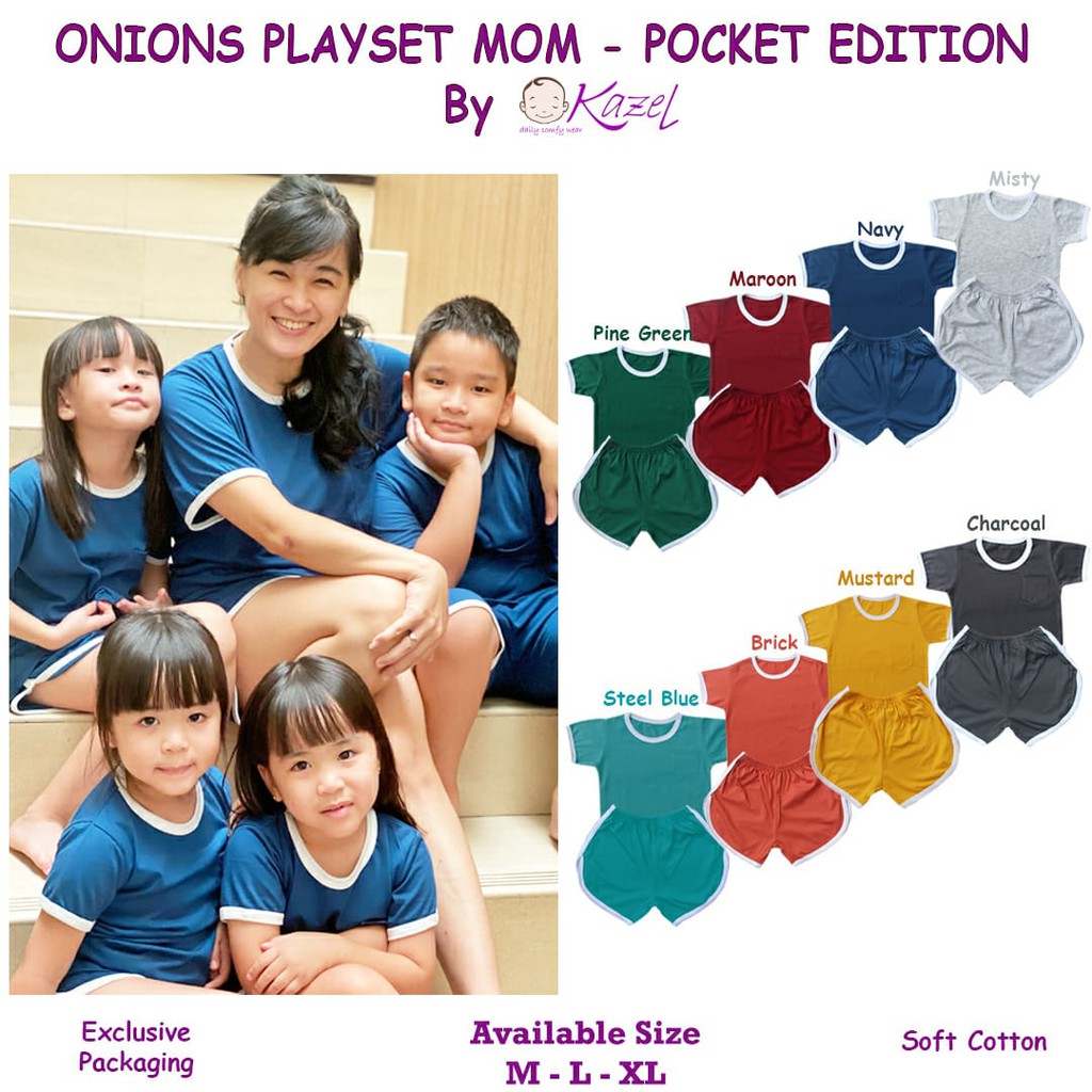 MURAH LEBAY PIYAMA PLAYSET MOM AND ME ONIONS PLAYSET MOM by KAZEL S M L