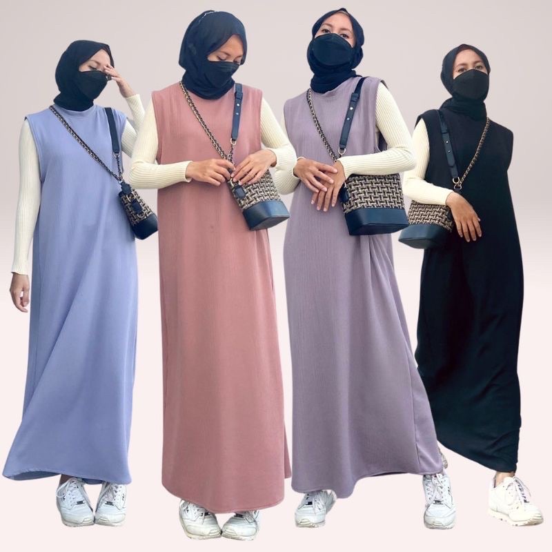 INNER DRESS SPAN | INNER SPAN | INNER DRESS SPAN | GAMIS INNER TANPA LENGAN | KHUSUS UKURAN XXL