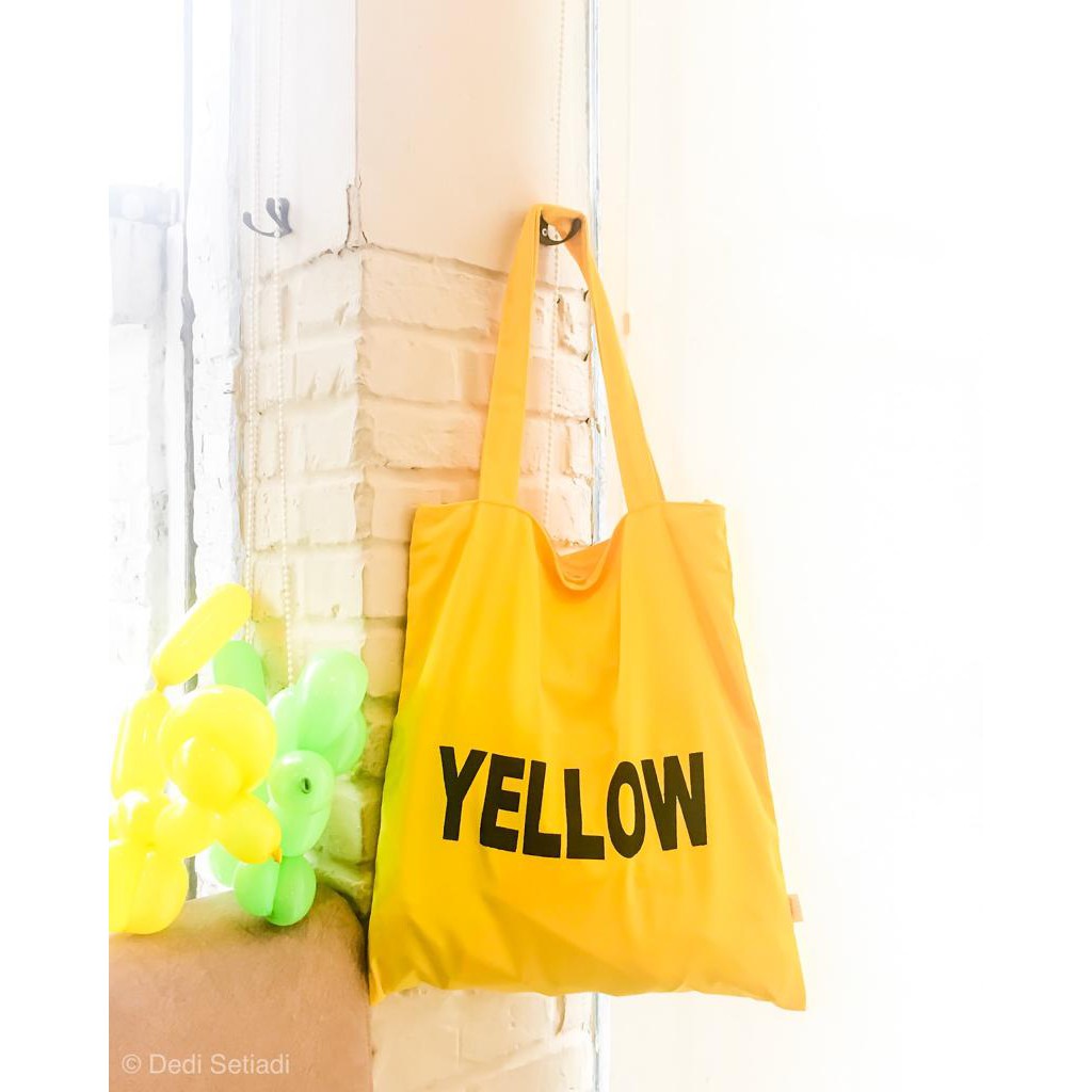 &quot;Messy&quot; Tote Bag / Totebag Drill Printed Color Name