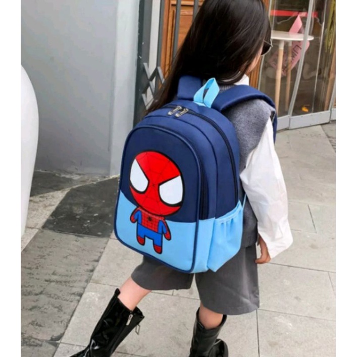 DAEYBAG-TAS RANSEL ANAK PAUD/TK/SD MOTIV PRINT SPIDER MAN CARTON