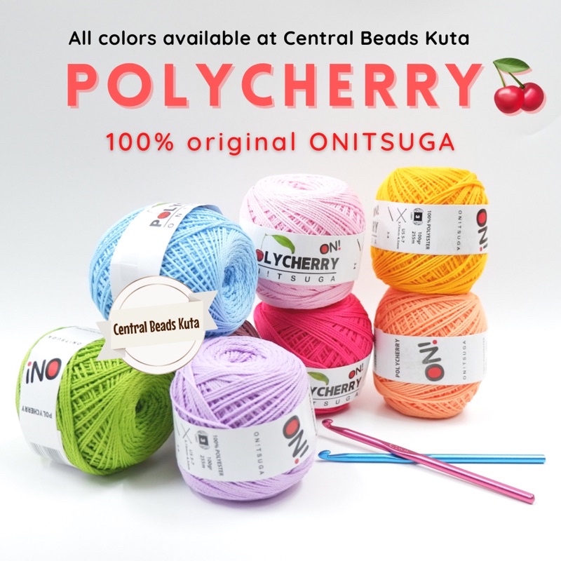 Benang rajut polycherry onitsuga
