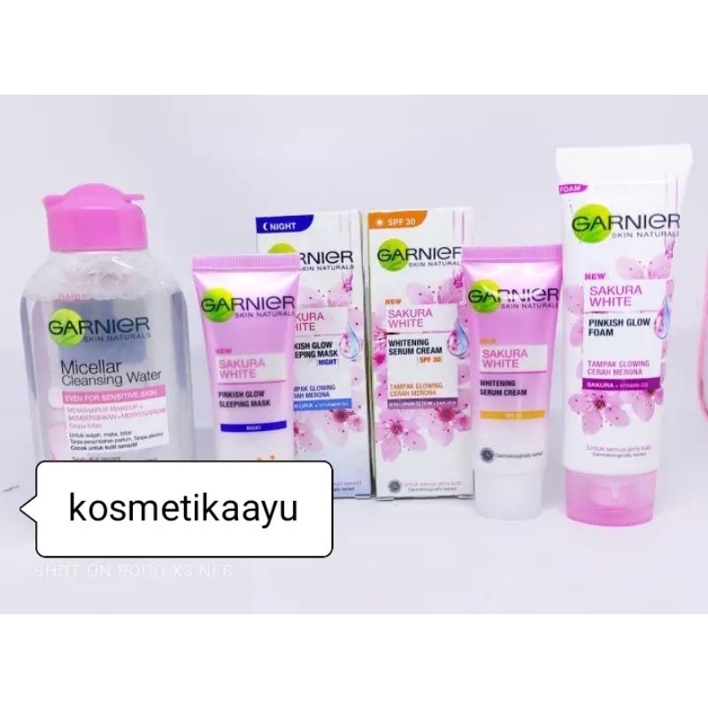 Paket Skincare Garnier Sakura White / Garnier Sakura White Paket Ekonomis