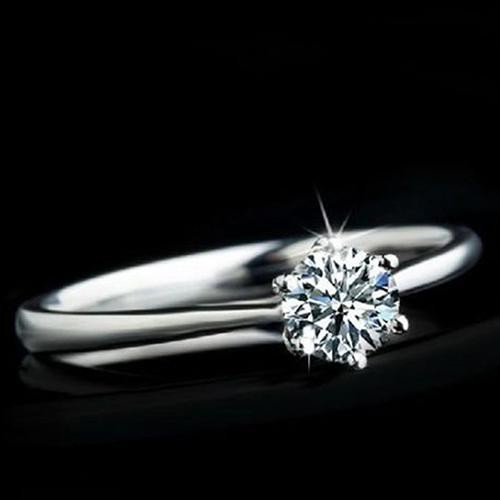 [Bayar Di Tempat]Wo Clear Zircon Tergabung Wedding Bridal Engaget Party Jewelry Ring Ukuran 6-9