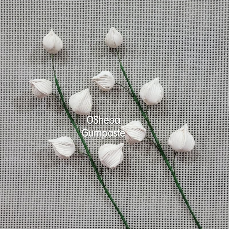

osheba gumpaste hiasan GB -5 warna putih isi 2 rangkaian