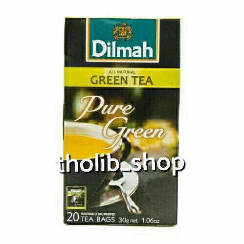 

Dilmah envelope pure green tea 20's box