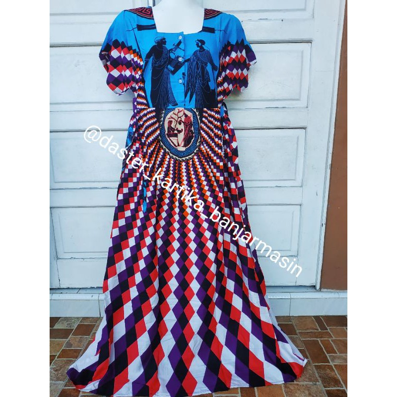 Daster Longdress Lengan Pendek Kancing Depan (Busui) Kode 0203 by Kartika Batik