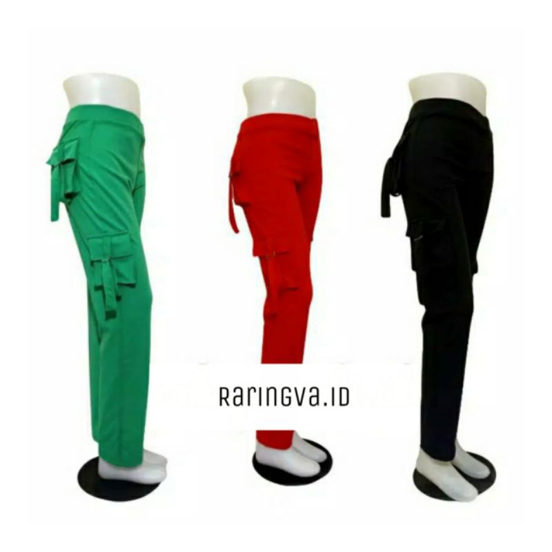 Celana senam kantong/ celana senam cargo
