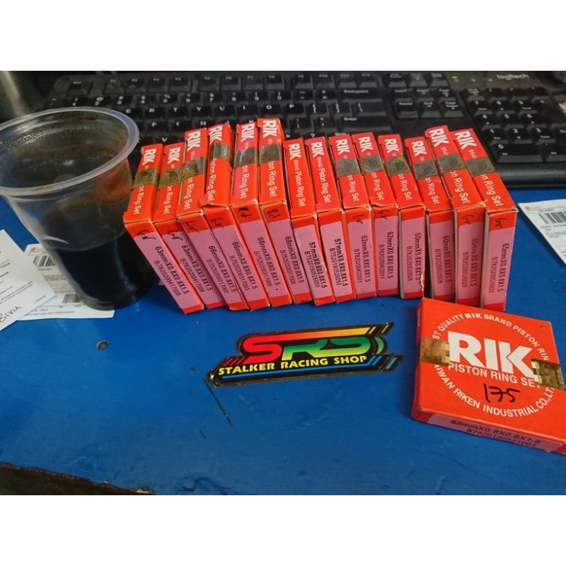 RING PISTON RING SEHER RIK RIKEN UK. 57,60,62,63,65,66,68 DIJAMIN ORI-3