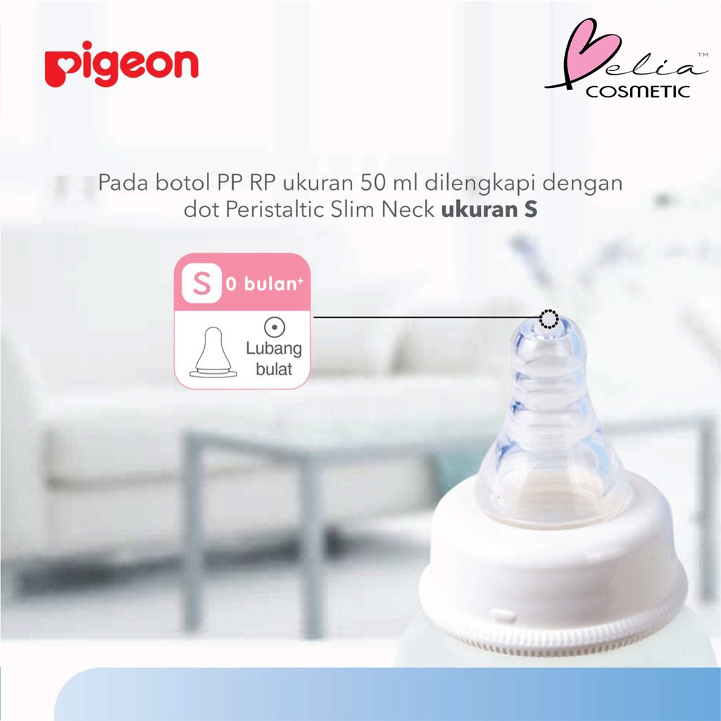 ❤ BELIA ❤ PIGEON BOTOL DOT SUSU SERIES | Peristaltic Nipple  PP RP Slim Type Standard | Botol Susu Bayi | Dot | Baby | 50ml | 120ml | 240ml ✔️BPOM