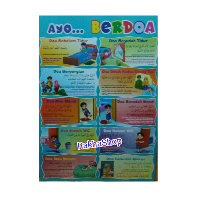 Poster Edukasi Anak (Doa Sehari-hari)