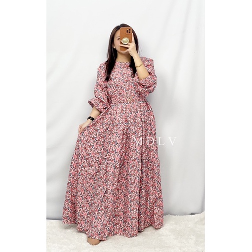 MDLV 01190 ATTICIA MAXI DRESS KOREA DRESS MAXI DRESS MUSLIM GAMIS MAXI FASHION MUSLIM FASHION IMPORT