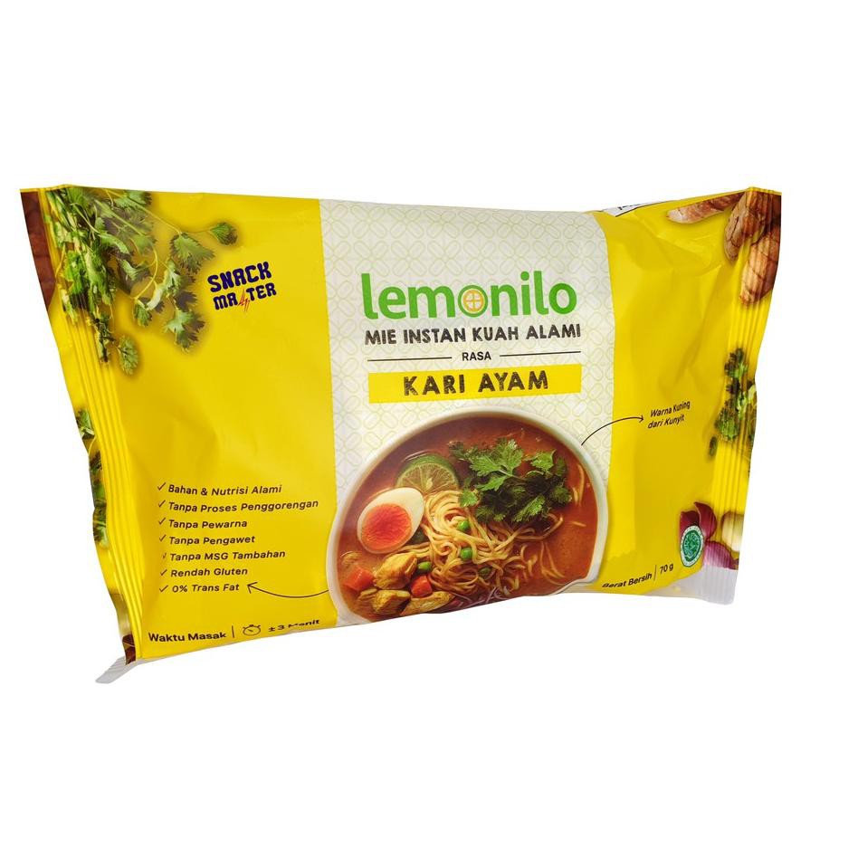 

[ Premium Quality ] Lemonilo Mie Instan Alami Low Kalori - Netto 77 gr