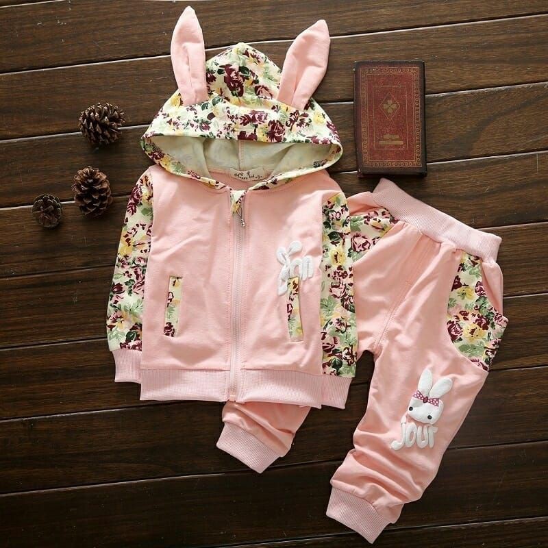 Setelan Anak Perempuan / Set Anak Usia 3-5 Tahun Satu Ukuran / Set Bunny