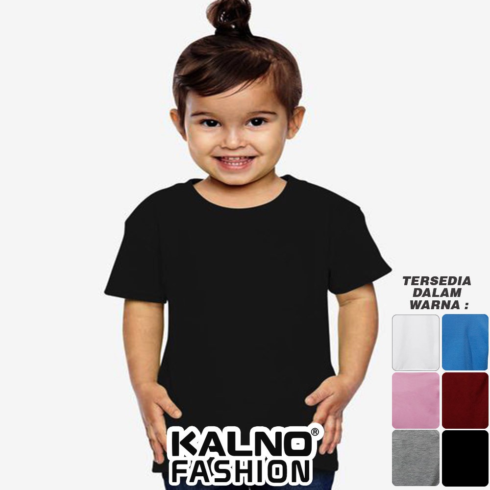 Baju Anak POLOS 003 - Anak Anak Umur 1 - 5 Tahun Ukuran SML Bahan Katun Polyester