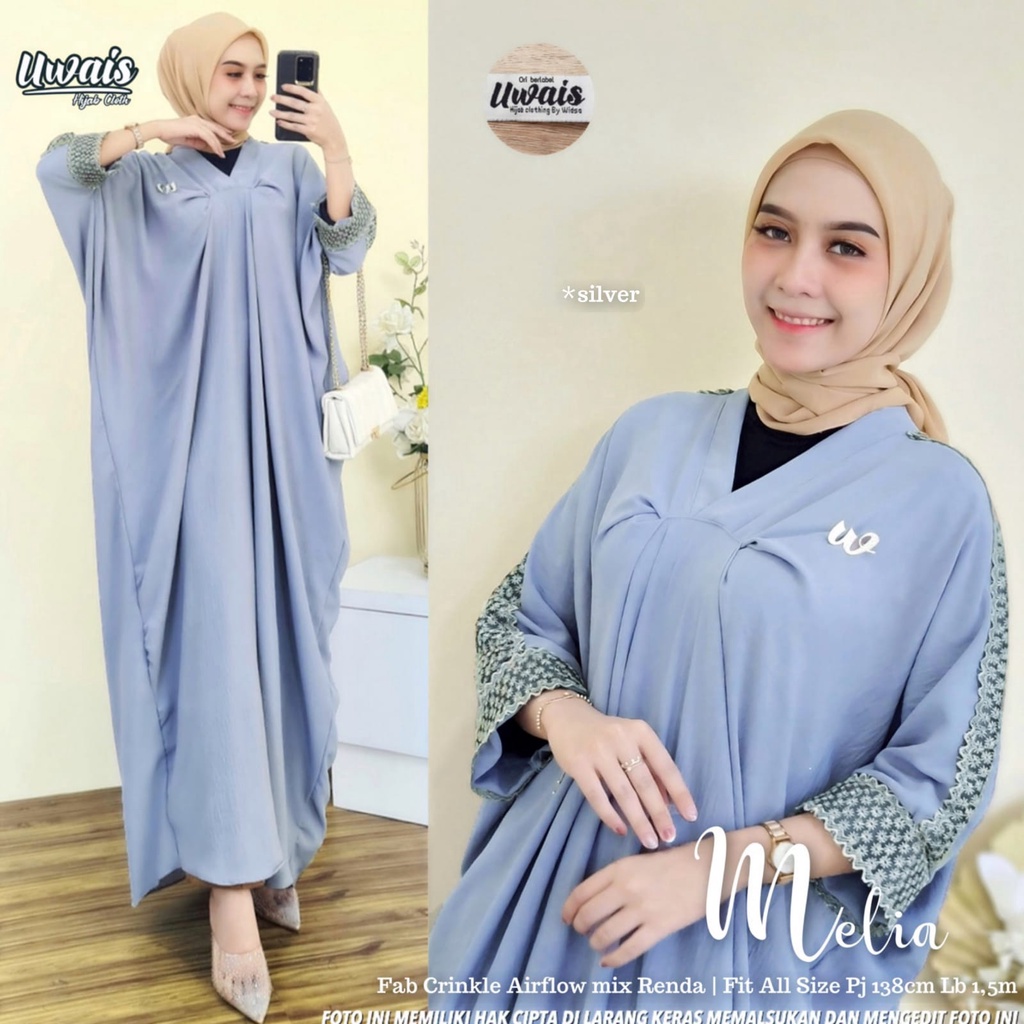 MELIA KAFTAN muslim motif elegan original produk by uwais