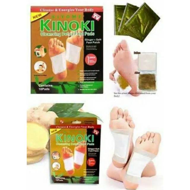 kinoki glod emas koyo detox asli original 1 box isi 10 pcs