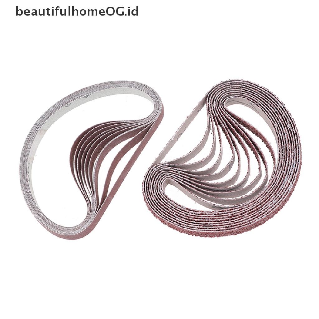 10pcs Sabuk Amplas 40,60,80,100,120,180,320 grit Untuk power tool