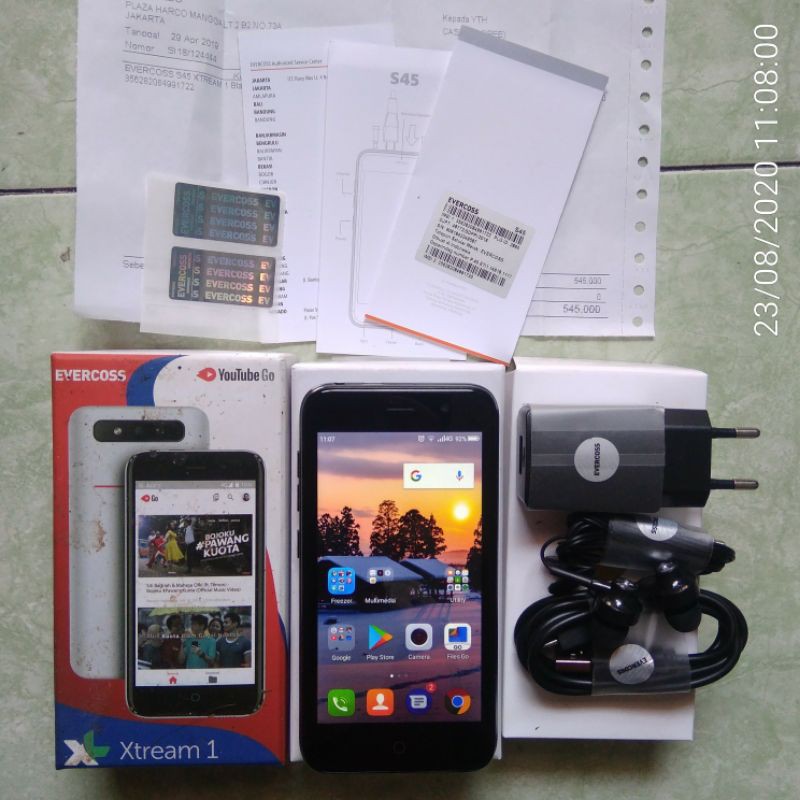 Evercoss S45 Xtream 1 4G LTE - Mulus Banget - Free Micro SD 8Gb - Second Bekas