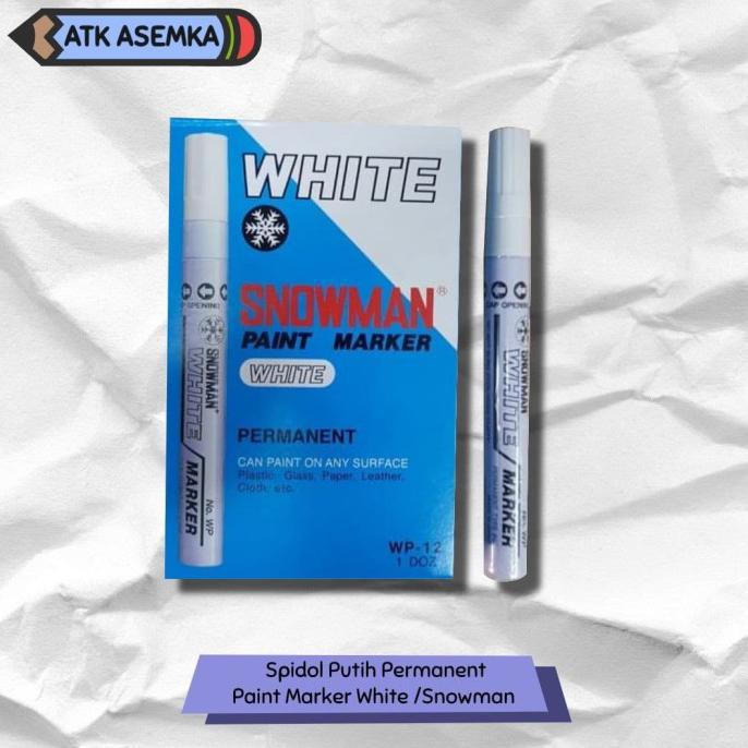 

Spidol Putih Permanent / Paint Marker White /Snowman