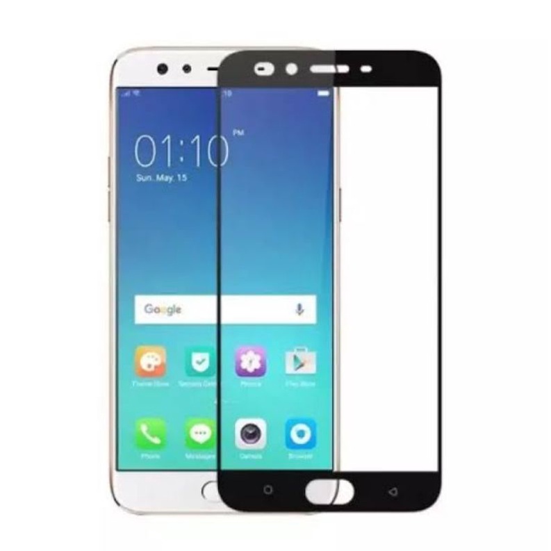 Tempered Glass Full Glue Oppo F1s/F3/F5/F7/A3s/A39/A83 Full Black Cover