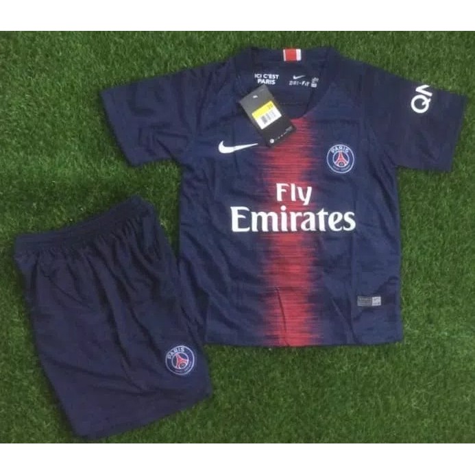 PROMO JERSEY BOLA KIDS / ANAK PSG HOME OFFICIAL 2018-2019 GRADE ORI TERBARU