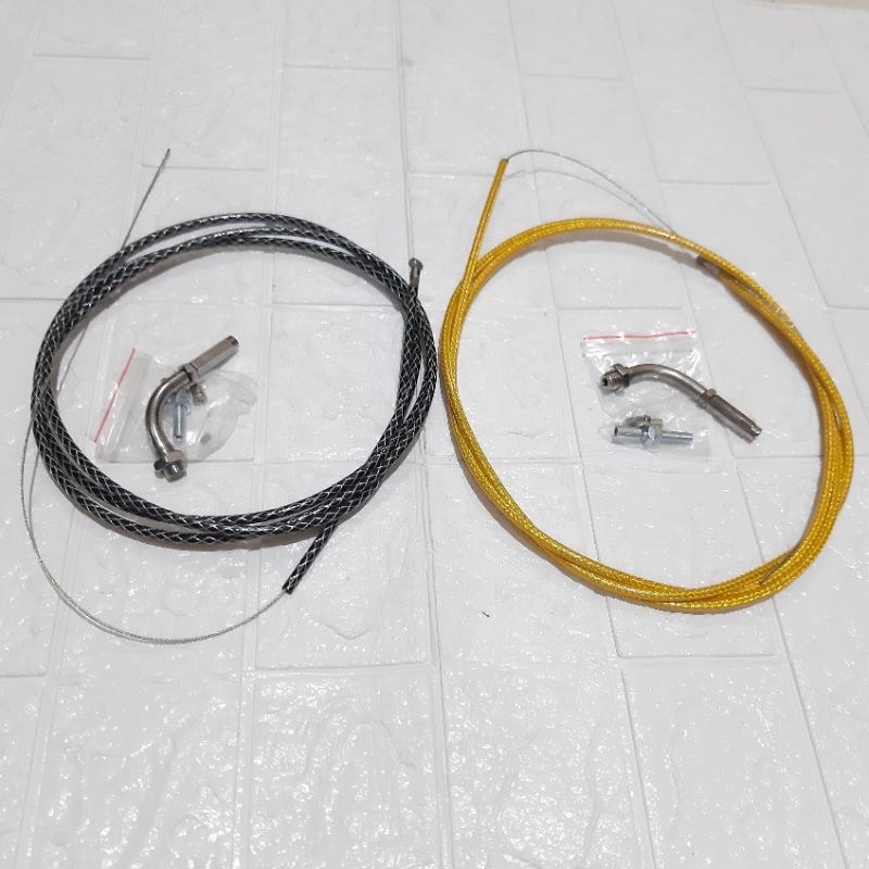 KABEL GAS GAS 190CM UNIVERSAL TALI GAS VARIASI SERAT CARBON 190CM BY DOMINO THAILAND