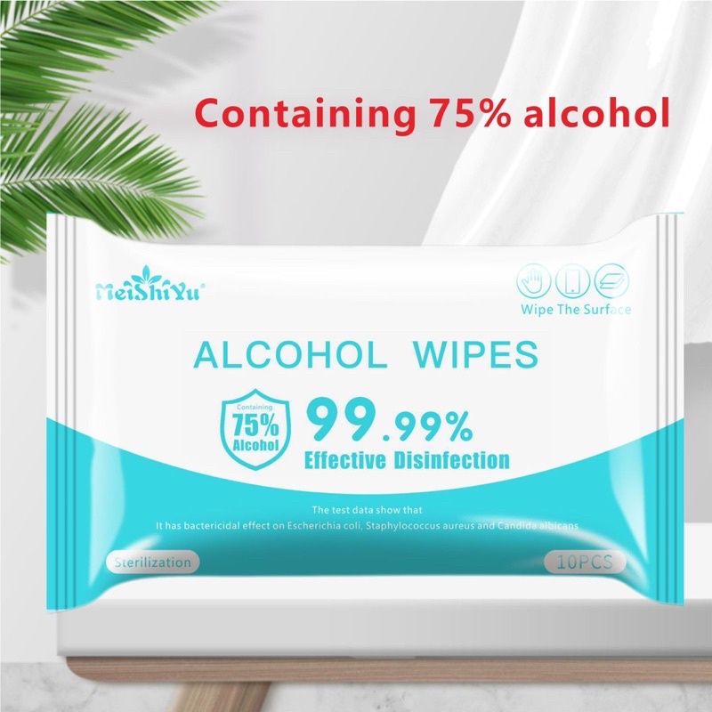 Tissue Alcohol Wipes 10's