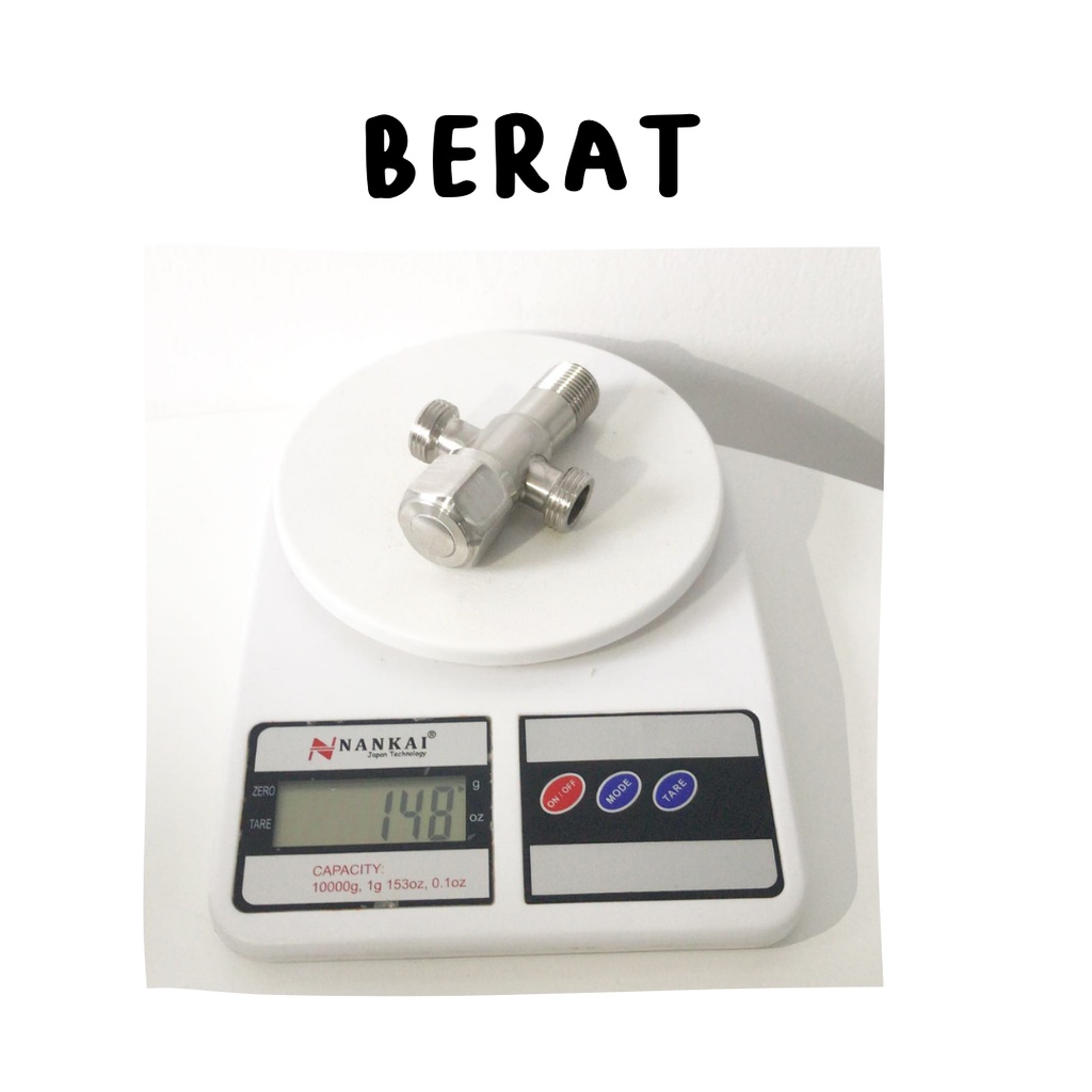 stop keran cabang stainless steel 304 / KERAN AIR ANTI KARAT