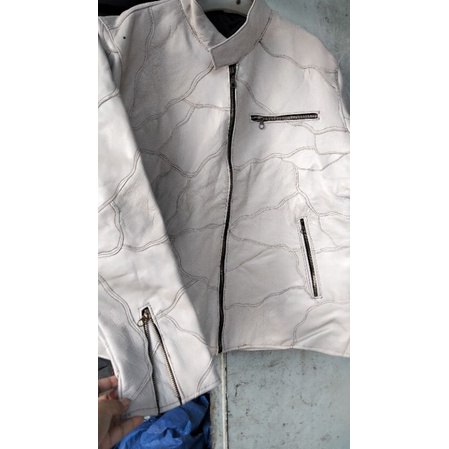 jaket kulit sambung 100% asli Garut