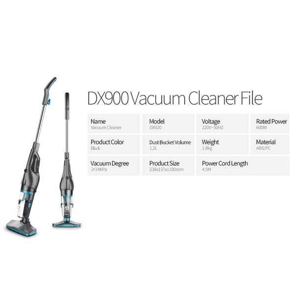 Deerma DX920 Vacuum Cleaner 2 in 1 / Penghisap Debu DX 920 - BLACK