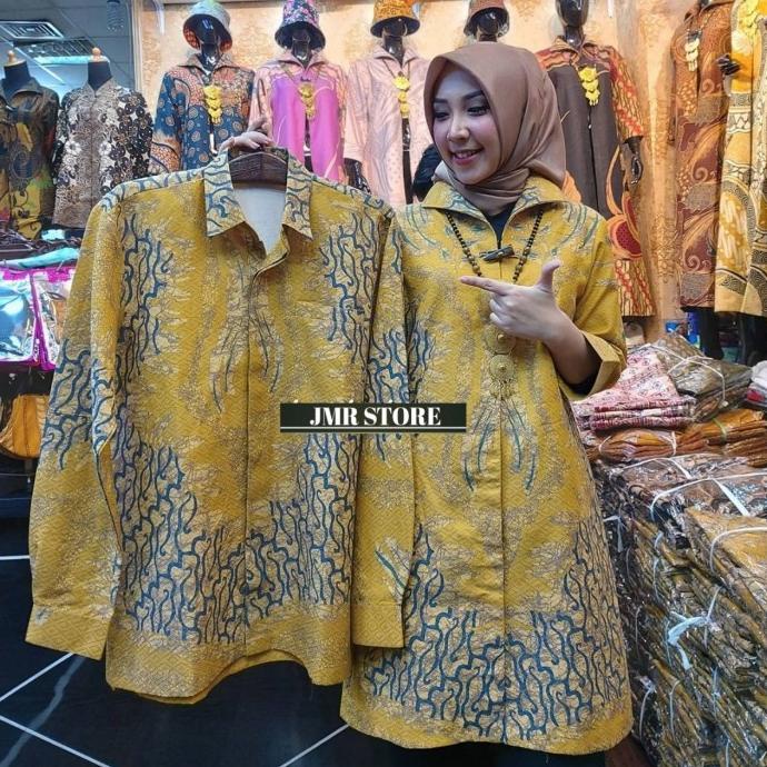 couple dobby solo super premium trendy batik lapisan tricot waffle