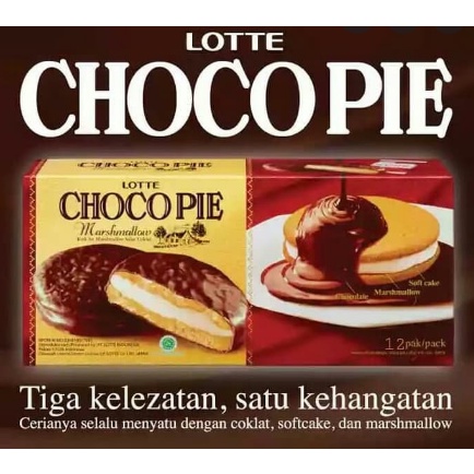 Lotte Chocopie Marshmallow Softcake Keju Coklat Richees Satuan