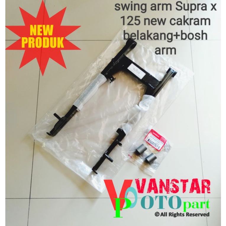 swing arm supra x 125 dobel disc cakram belakang