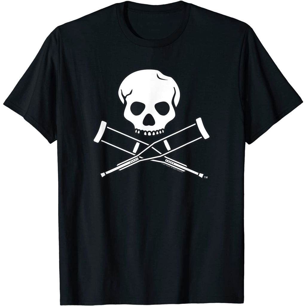 Kaos Dewasa MTV Jackass Skull And Crutches Logo T-Shirt - Kaos Pria - Kaos Wanita - Kaos Laki Laki -