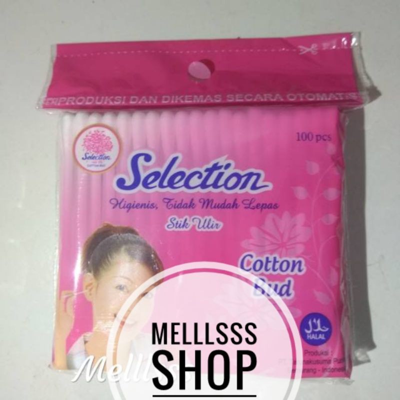 (STOK READY) COTTON BUDS MERK SELECTION ISI 100 PCS