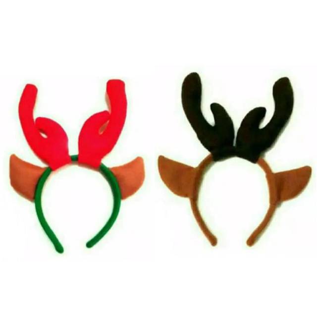 Bando Karakter Rusa Deer Headband Rudolph the red noised reindeer christmas natal Bando Rusa Natal