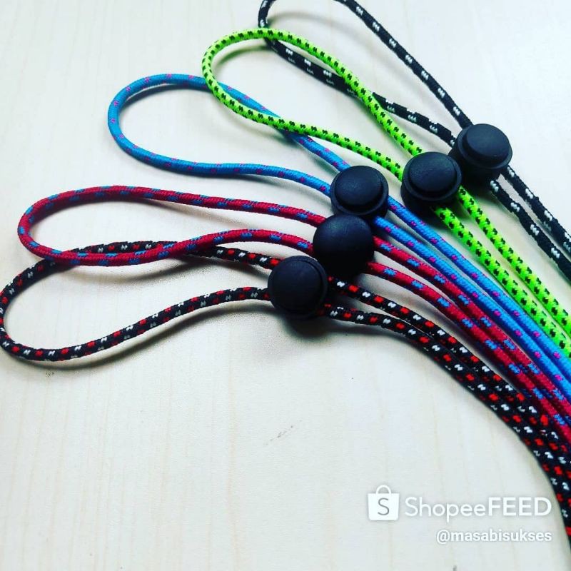 STRAP MASKER HIJAB KALUNG MASKER TALI PARACORD TALI PRUSIK TALI KOREA