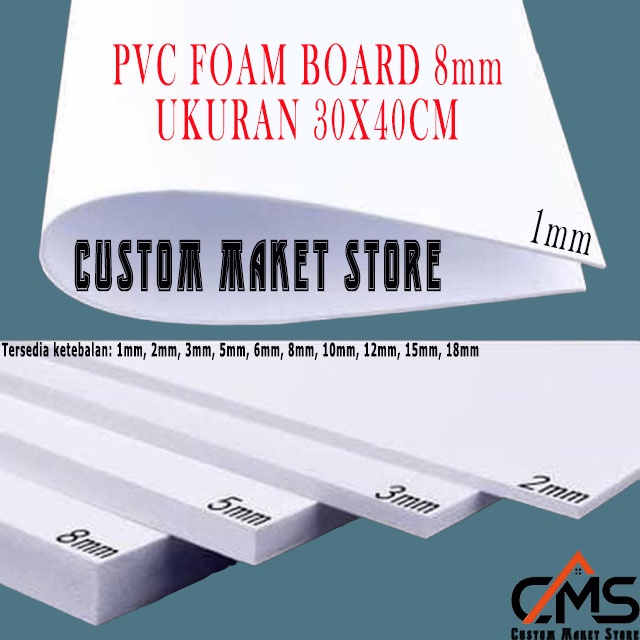 PVC BOARD / PVC FOAM BOARD 8MM 30X40CM