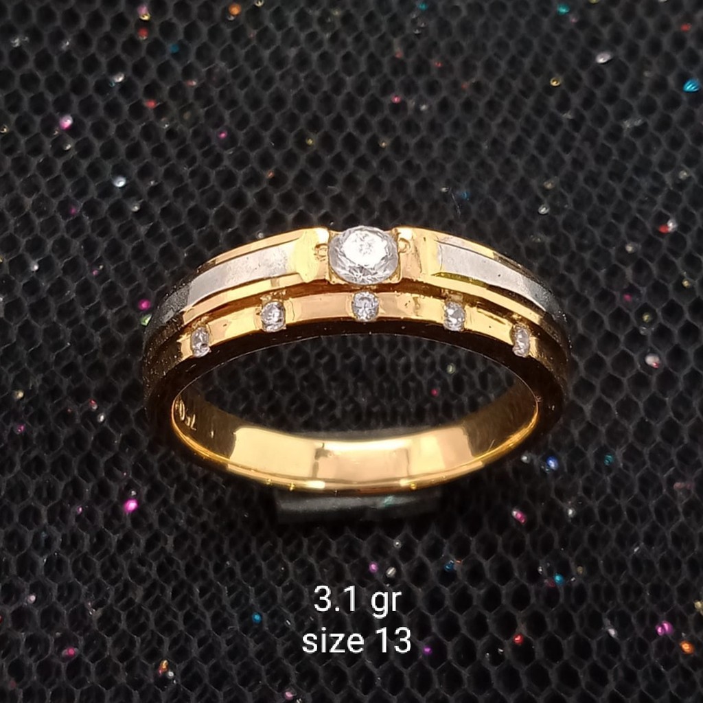 NEW Cincin Emas 17 K - 3.1 gr Kadar 750 - 1917