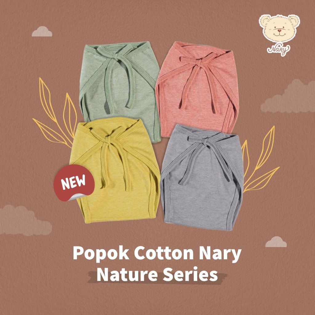 Nary Popok bayi katun putih / warna / print isi 6