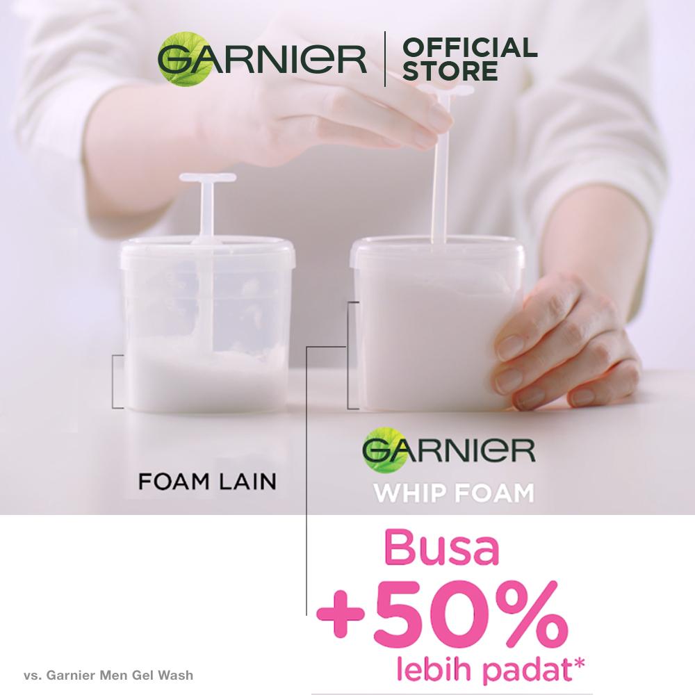 Garnier Sakura White Pinkish Glow Whip Foam Skin Care Pembersih Wajah 50 mL-2