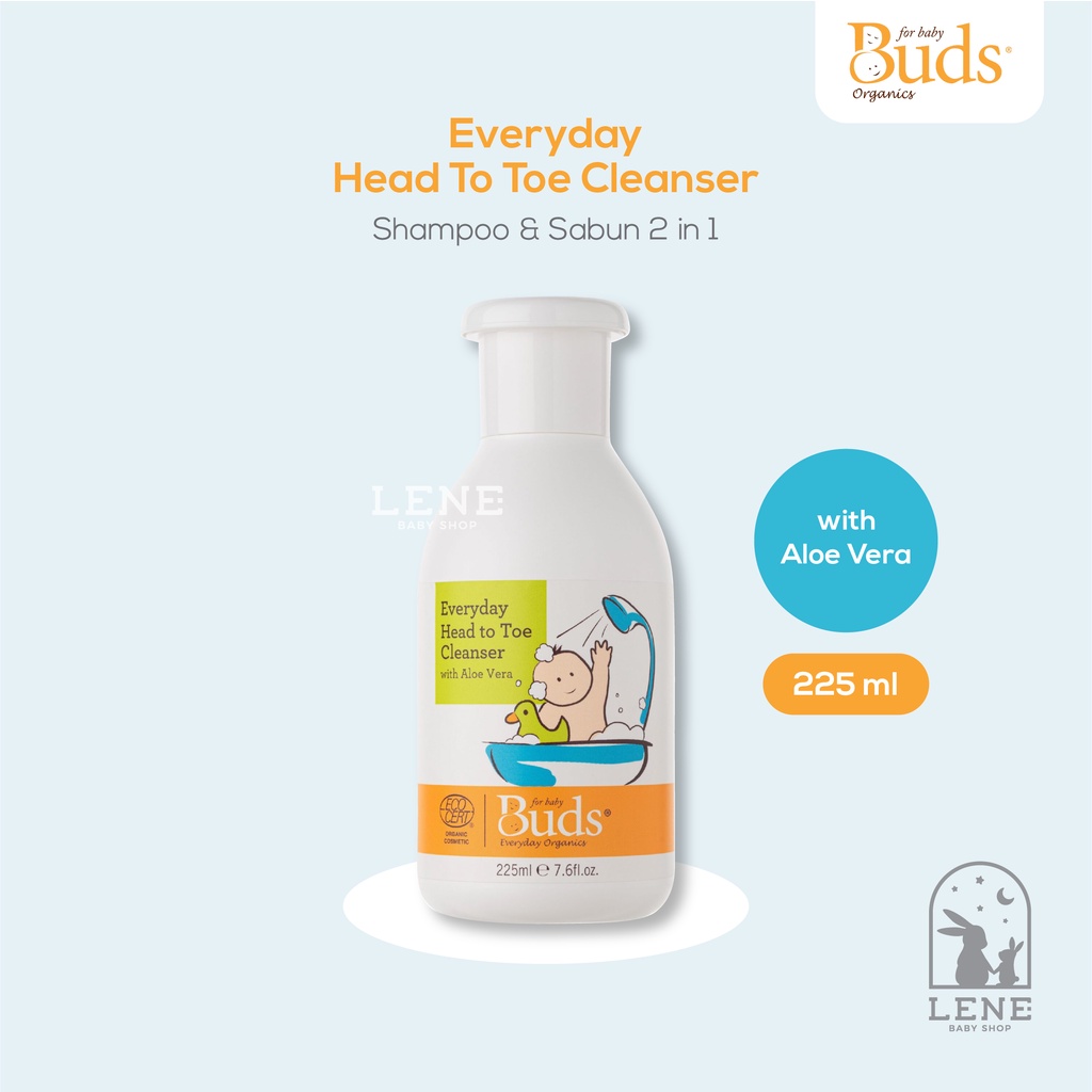 Buds Organic Everyday Head To Toe Cleanser 225ml