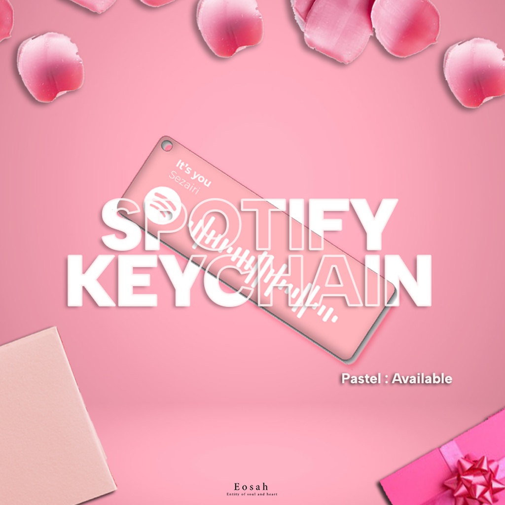 Spotify Keychain custom acrylic / Gantungan Kunci Spotify Akrilik