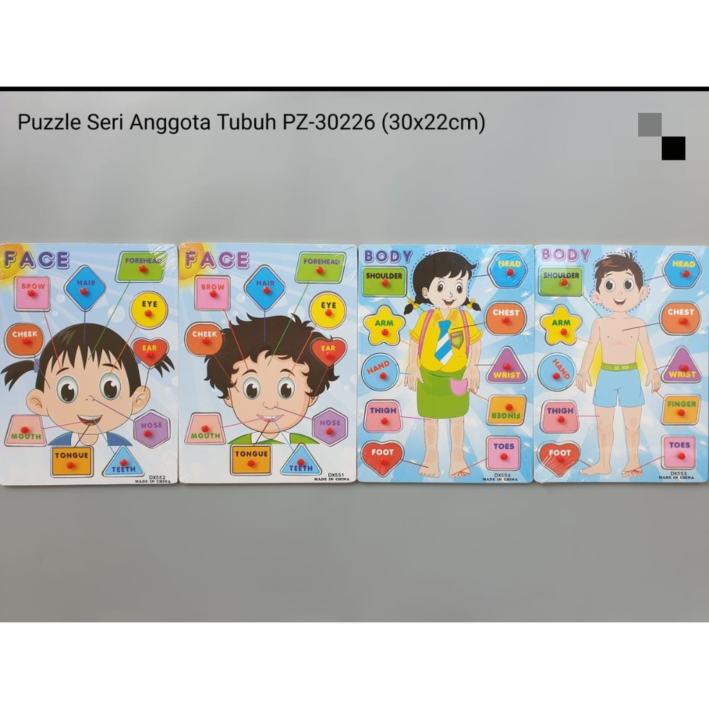 

puzzle kayu seri anggota tubuh