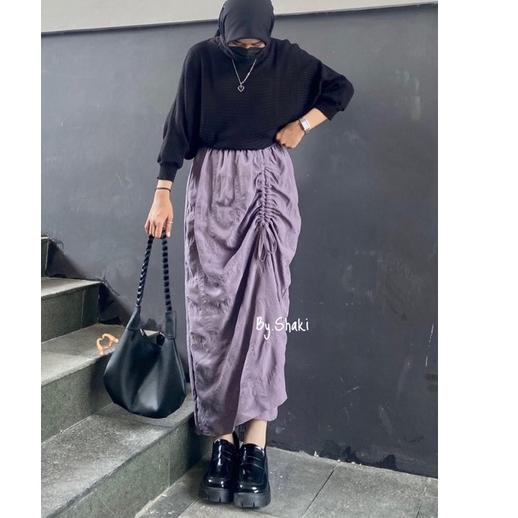 Rok Crinkle Serut Jumbo | Rok Serut Crinkle Premium [WAT.21Jl22ᴮ]