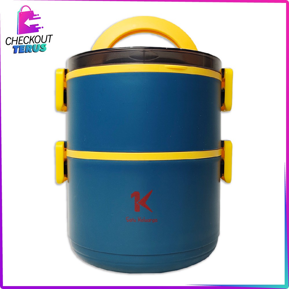 CT C482 Tempat Makan Portable Rantang Tingkat Susun Anti Tumpah Kotak Makan Bekal Set Lunch Box