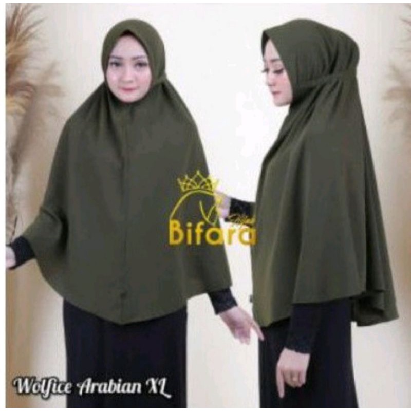 Hijab bergo instan wolfis UK XL  by bifara