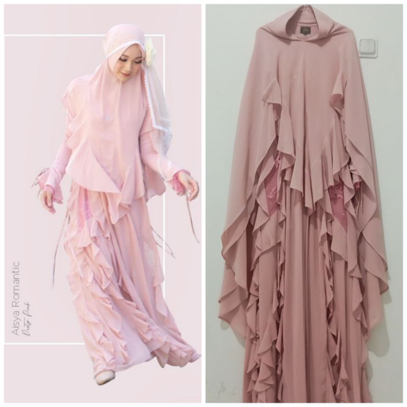 (( SOLD)) Aisya Romantic Set by Ritz Syar'i Preloved No Jawhara Syari YS Signature Qnanz Yunia Ateli