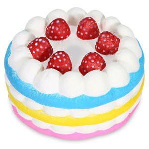 Jual Squishy Jumbo cake tart bulat 