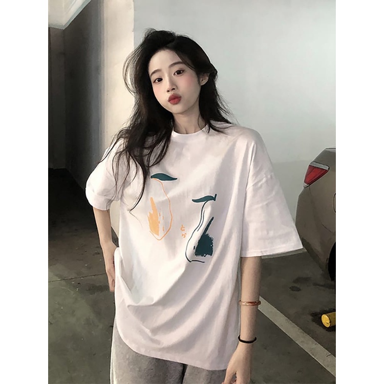 kaos oversize wanita / orangepear